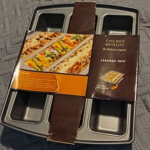 Chicago Metallic Gray Lasagna Trio Baking Pan